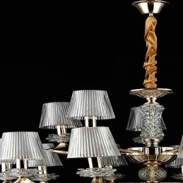 Pendellampe Sinklegering Funksjon For Krystall Mini Stil Metall Innendørs Butikker 15 Pærer