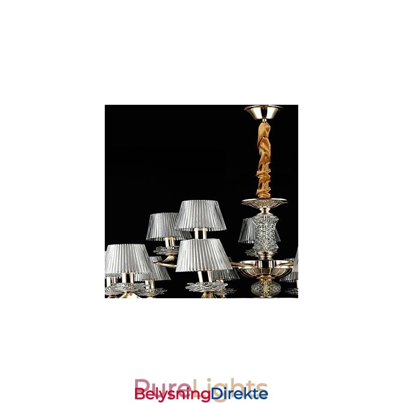 Pendellampe Sinklegering Funksjon For Krystall Mini Stil Metall Innendørs Butikker 15 Pærer