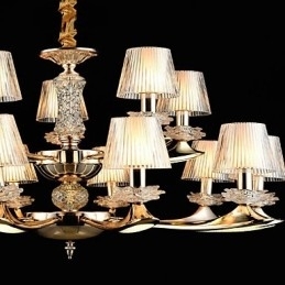 Pendellampe Sinklegering Funksjon For Krystall Mini Stil Metall Innendørs Butikker 15 Pærer