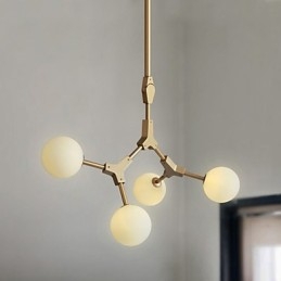 Tradisjonell Klassisk Malerifunksjon For Mini-Stil Tre-Bambus Anhengslampe