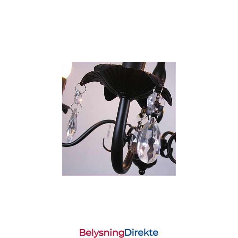 Europeisk Stil Lysekrone Krystalllampe Enkel Jernkunstlampe Dekorativ Lampe