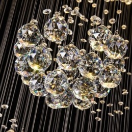 Ekstra Lengde 5 Meter Krystall Langt Fallende Takpendellampe Moderne Lysekrone Hjem Hengende Belysning Lysekrone Lamper Armaturer