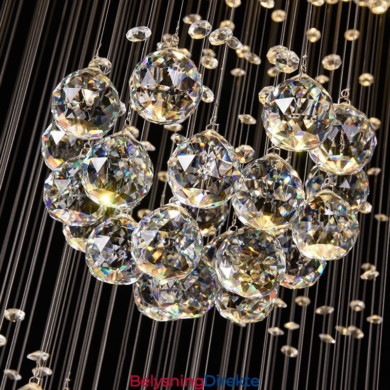 Ekstra Lengde 5 Meter Krystall Langt Fallende Takpendellampe Moderne Lysekrone Hjem Hengende Belysning Lysekrone Lamper Armaturer