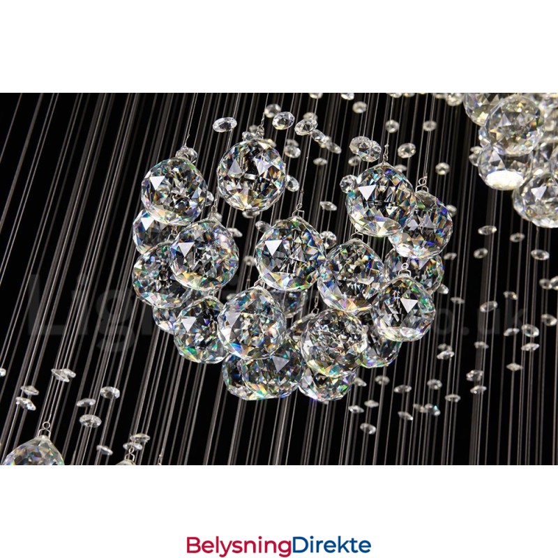 Ekstra Lengde 5 Meter Krystall Langt Fallende Takpendellampe Moderne Lysekrone Hjem Hengende Belysning Lysekrone Lamper Armaturer