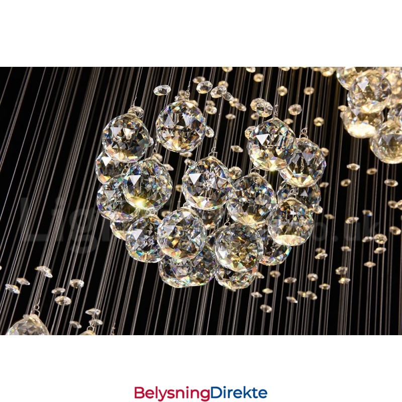 Ekstra Lengde 5 Meter Krystall Langt Fallende Takpendellampe Moderne Lysekrone Hjem Hengende Belysning Lysekrone Lamper Armaturer
