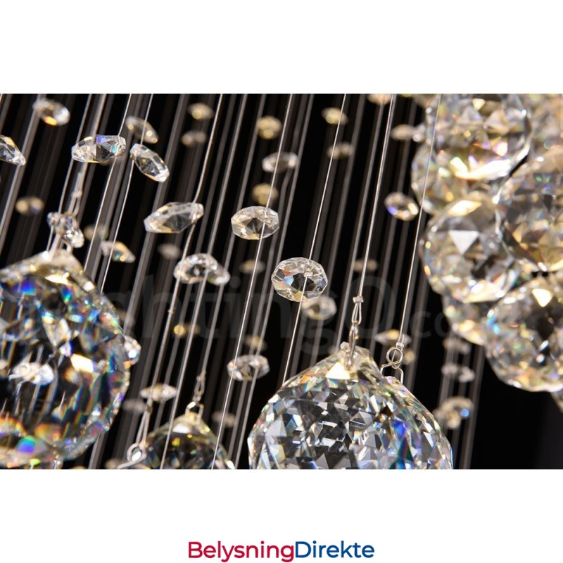 Ekstra Lengde 5 Meter Krystall Langt Fallende Takpendellampe Moderne Lysekrone Hjem Hengende Belysning Lysekrone Lamper Armaturer