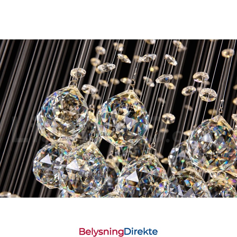 Ekstra Lengde 5 Meter Krystall Langt Fallende Takpendellampe Moderne Lysekrone Hjem Hengende Belysning Lysekrone Lamper Armaturer