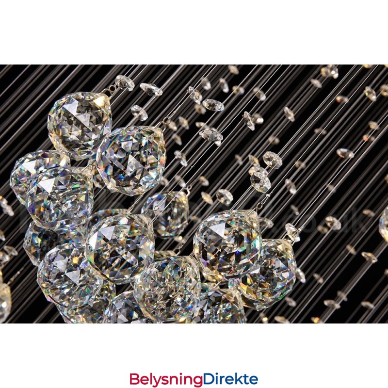 Ekstra Lengde 5 Meter Krystall Langt Fallende Takpendellampe Moderne Lysekrone Hjem Hengende Belysning Lysekrone Lamper Armaturer