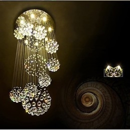 Ekstra Lengde 5 Meter Krystall Langt Fallende Takpendellampe Moderne Lysekrone Hjem Hengende Belysning Lysekrone Lamper Armaturer