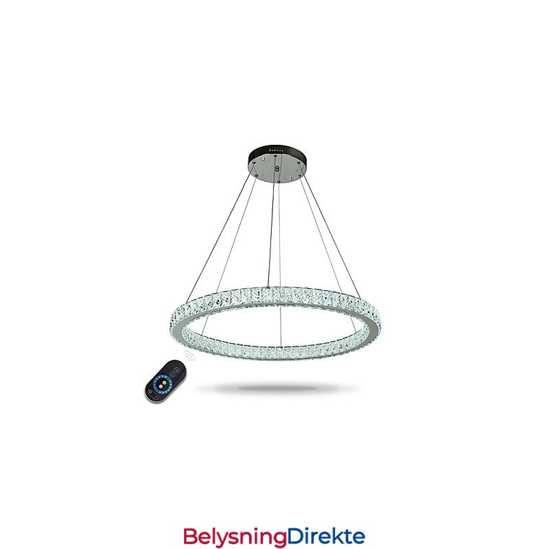 Dimmbar Ringformet Taklampe Moderne Lysekronebelysning Innendørslampe Med Fjernkontroll
