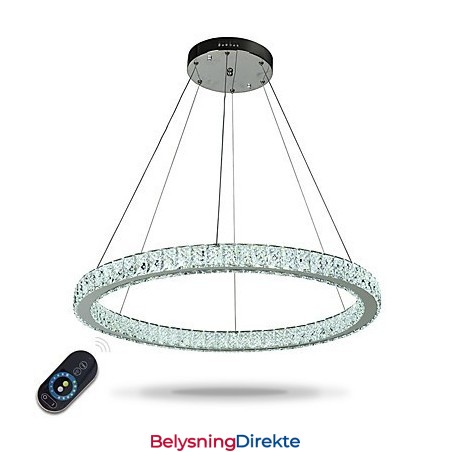 Dimmbar Ringformet Taklampe Moderne Lysekronebelysning Innendørslampe Med Fjernkontroll