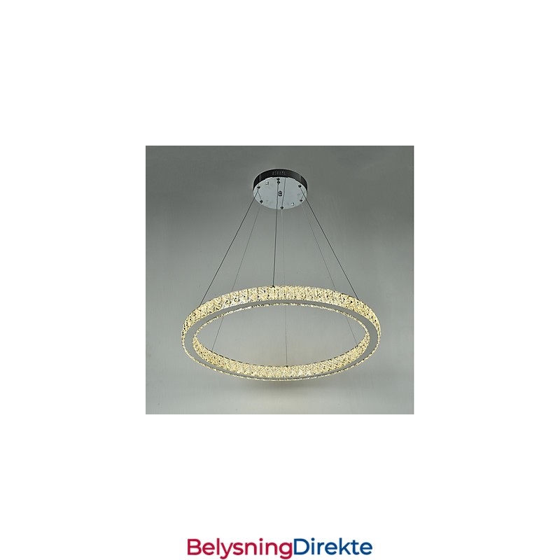 Dimmbar Ringformet Taklampe Moderne Lysekronebelysning Innendørslampe Med Fjernkontroll