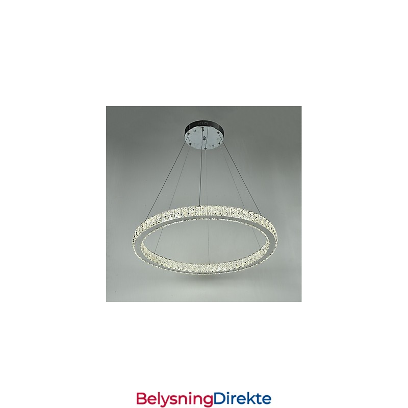 Dimmbar Ringformet Taklampe Moderne Lysekronebelysning Innendørslampe Med Fjernkontroll