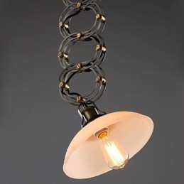 Amerikansk Landlig Loftsstil Pendellampe Smijern Sakslampe Butikkdekorasjonslampe