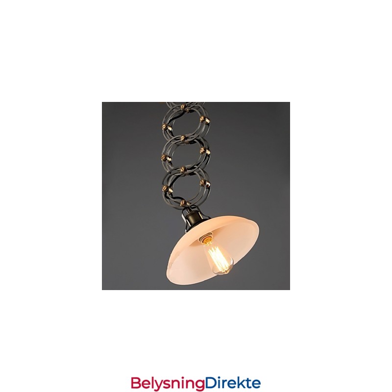 Amerikansk Landlig Loftsstil Pendellampe Smijern Sakslampe Butikkdekorasjonslampe