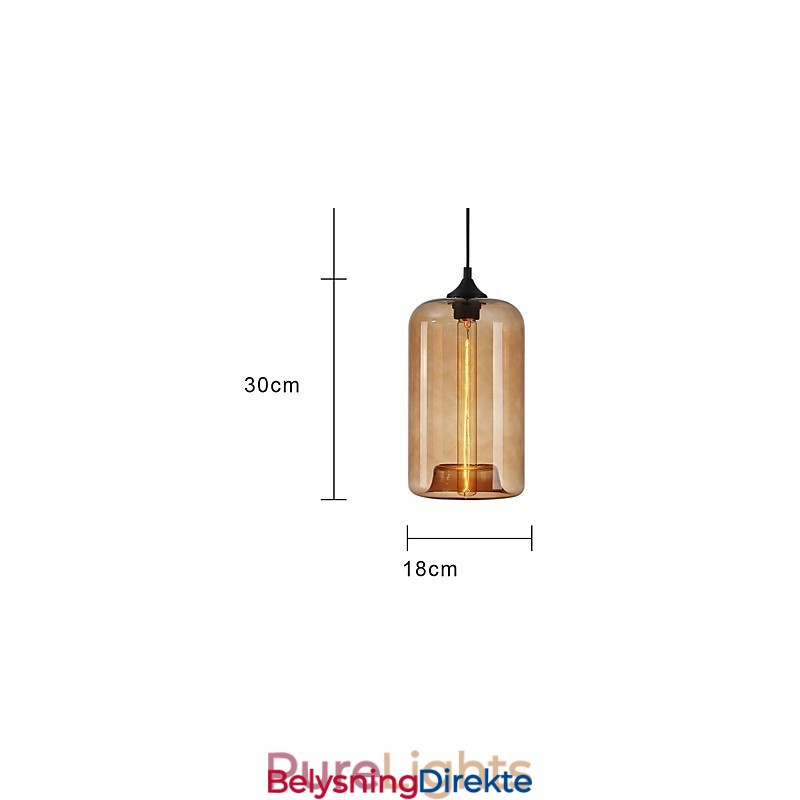 Flaskedesign Pendellampe Med 1 Lys Minimalistisk Jernmaleri