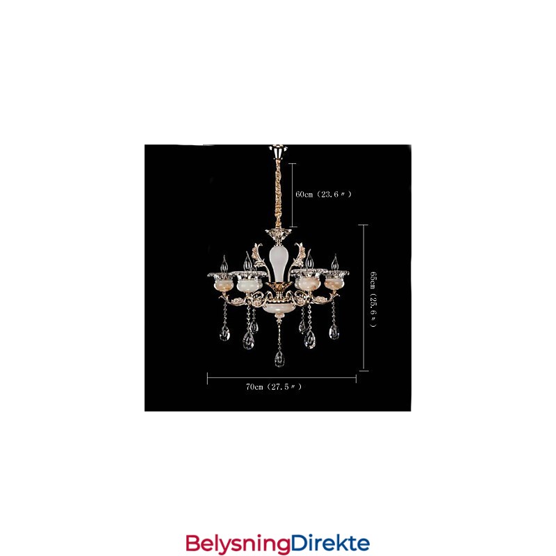 Retro Krom-Funksjon For Designere I Metall Med Anhengslampe