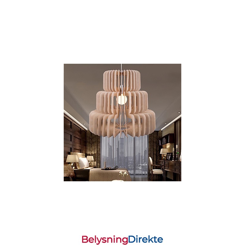 Vintage Trelags Kakelysekrone I Tre