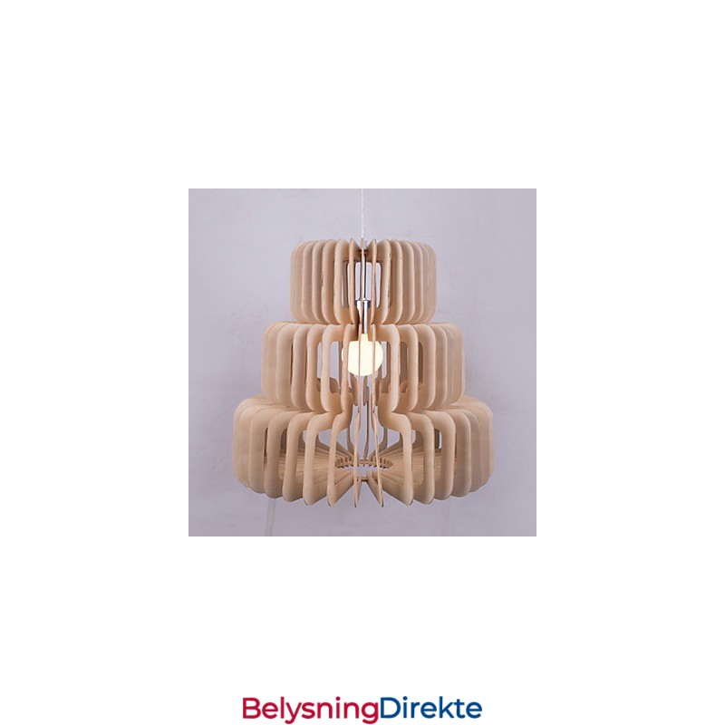 Vintage Trelags Kakelysekrone I Tre