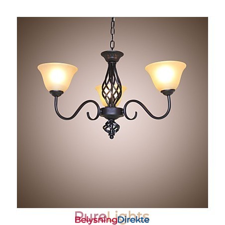 Tradisjonell Klassisk Rustikk Hytte Vintage Retro Landlig Andre Funksjoner For Mini-Stil Designere Metalllysekrone