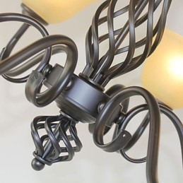 Tradisjonell Klassisk Rustikk Hytte Vintage Retro Landlig Andre Funksjoner For Mini-Stil Designere Metalllysekrone