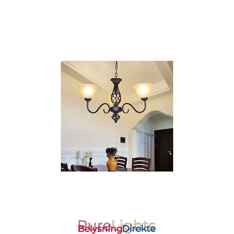 Tradisjonell Klassisk Rustikk Hytte Vintage Retro Landlig Andre Funksjoner For Mini-Stil Designere Metalllysekrone