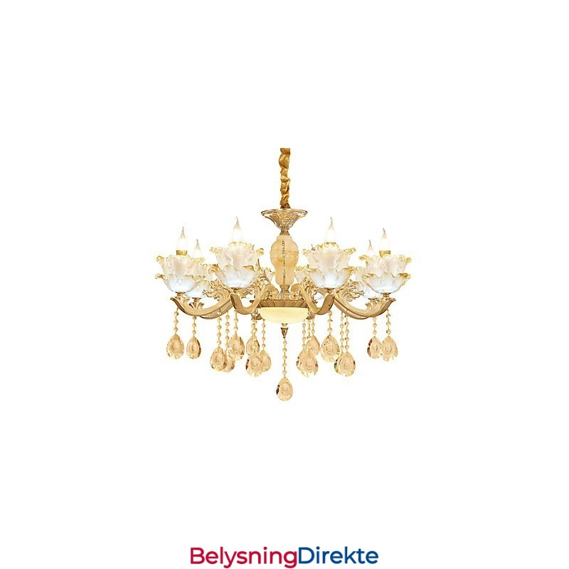 Europeisk Stil Atmosfære Sinklegering Krystall Hjemmelysekrone