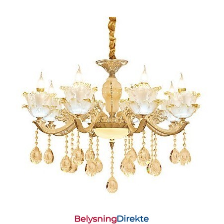 Europeisk Stil Atmosfære Sinklegering Krystall Hjemmelysekrone