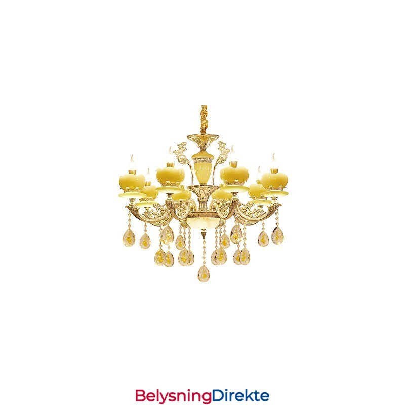 Europeisk Stil Atmosfære Sinklegering Krystall Hjemmelysekrone