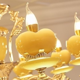 Europeisk Stil Atmosfære Sinklegering Krystall Hjemmelysekrone