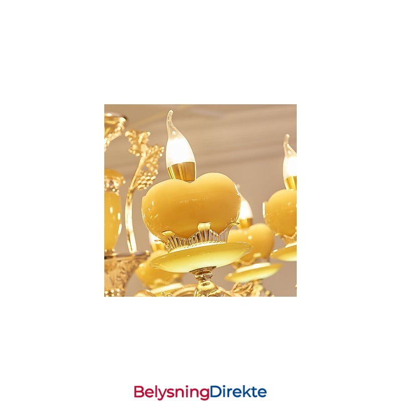 Europeisk Stil Atmosfære Sinklegering Krystall Hjemmelysekrone