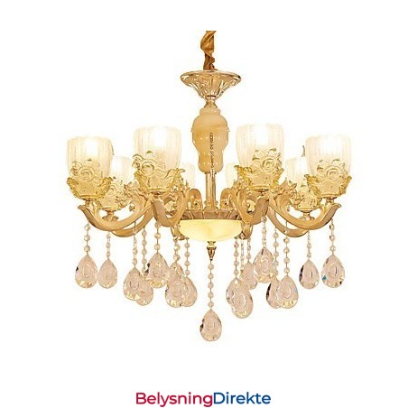 Europeisk Stil Atmosfære Sinklegering Krystall Hjemmelysekrone