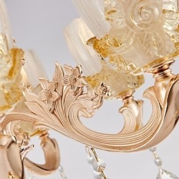 Europeisk Stil Atmosfære Sinklegering Krystall Hjemmelysekrone