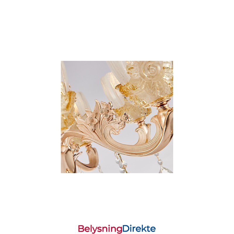 Europeisk Stil Atmosfære Sinklegering Krystall Hjemmelysekrone