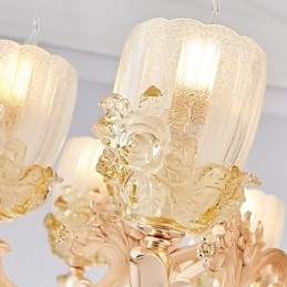 Europeisk Stil Atmosfære Sinklegering Krystall Hjemmelysekrone