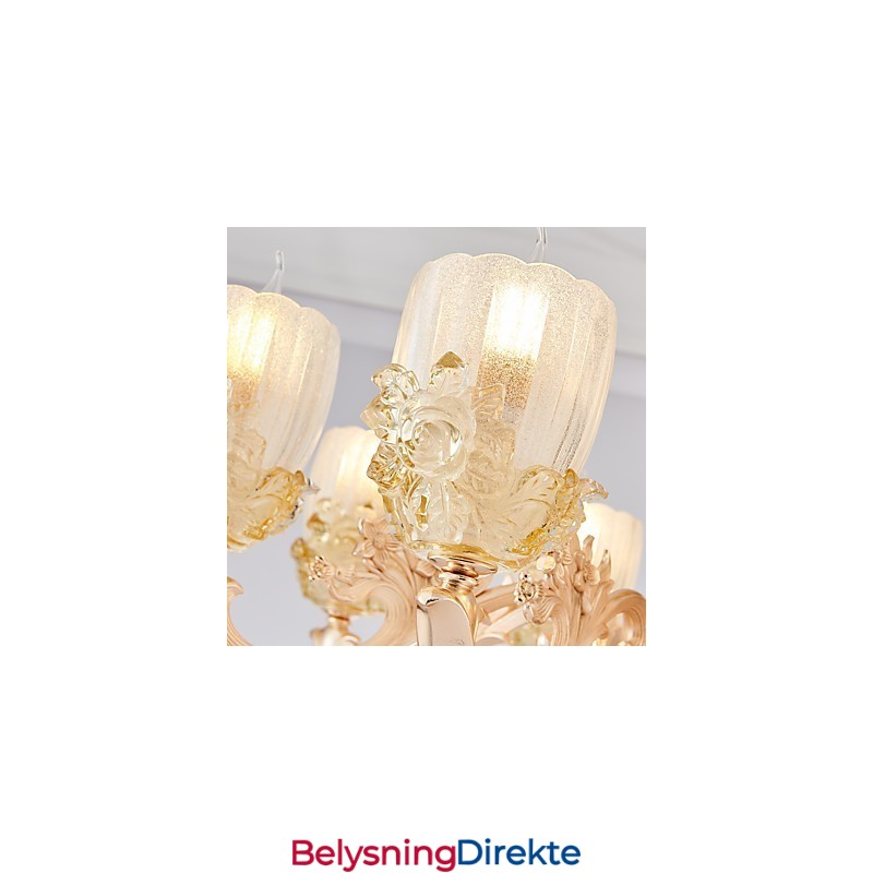 Europeisk Stil Atmosfære Sinklegering Krystall Hjemmelysekrone