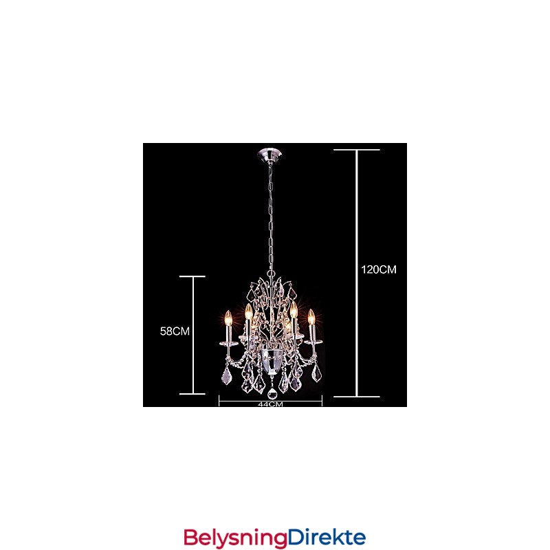 Moderne Samtids Tradisjonell Klassisk Land Krom Funksjon For Krystall Metall Lysekrone