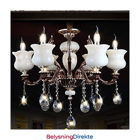 Jade Sinklegering Pendellampe Med 6 Lys Lysekrone