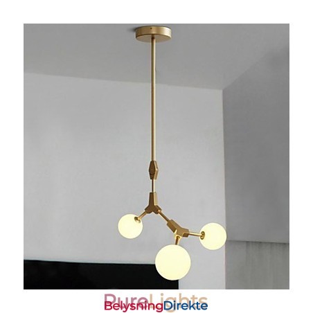 Tradisjonell Klassisk Malerifunksjon For Mini-Stil Tre-Bambus Anhengslampe