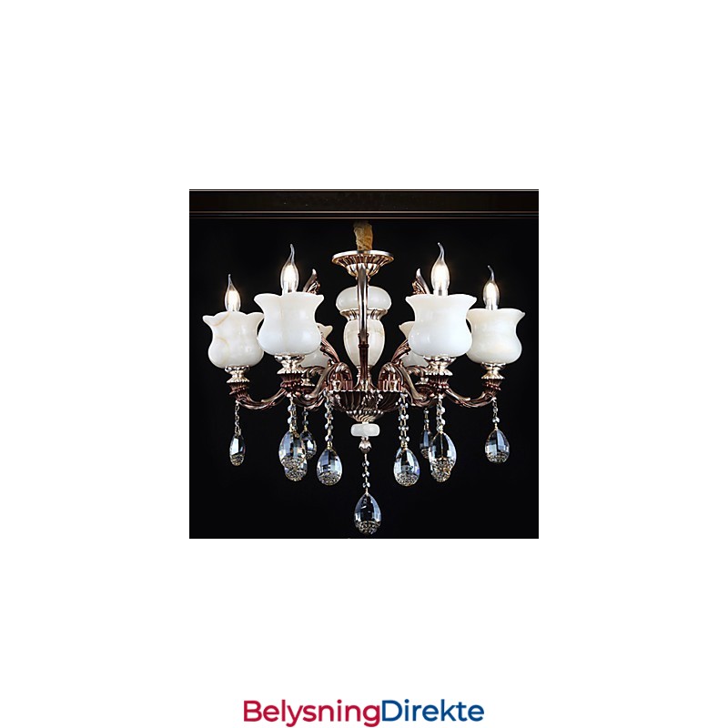 Jade Sinklegering Pendellampe Med 6 Lys Lysekrone