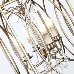 Fire Lys Vintage Metall Amerikansk Industriell Loft Maling Farge Europeisk Lysekrone Lampe Innendørs Dekor Pendellampe