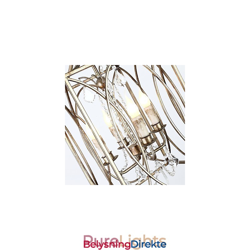 Fire Lys Vintage Metall Amerikansk Industriell Loft Maling Farge Europeisk Lysekrone Lampe Innendørs Dekor Pendellampe