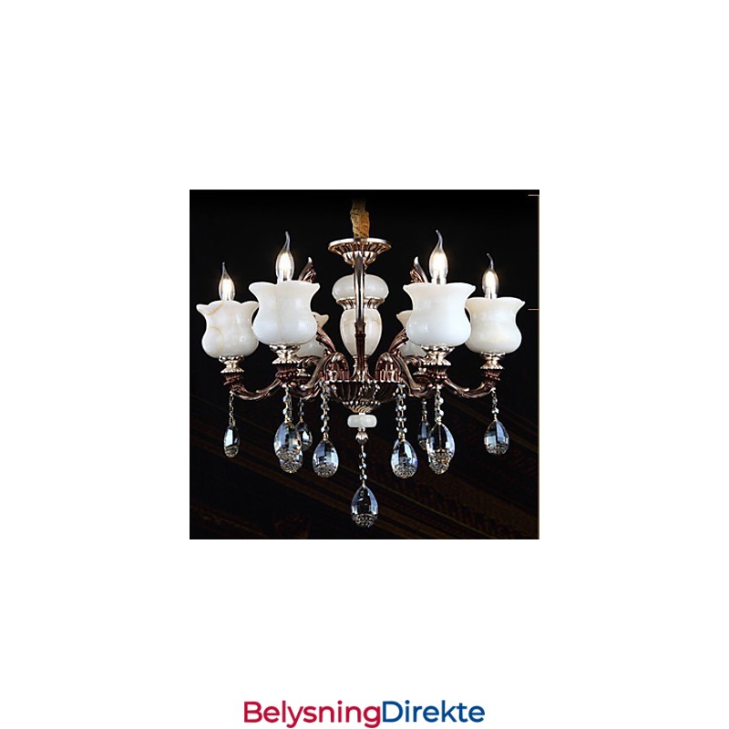 Jade Sinklegering Pendellampe Med 6 Lys Lysekrone