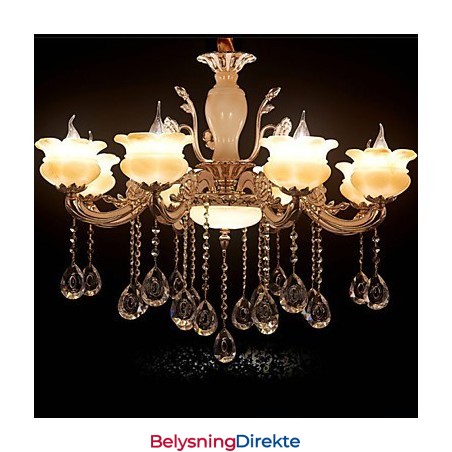 Jade Krystall Pendellampe