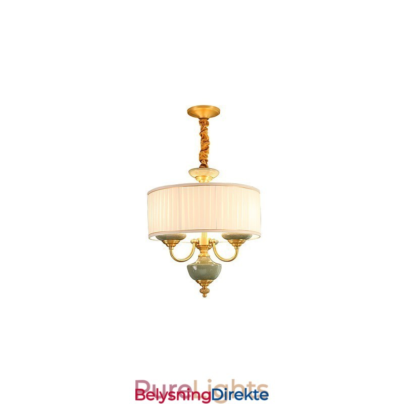 Dekorativ Lysekrone I Jade I Kobber