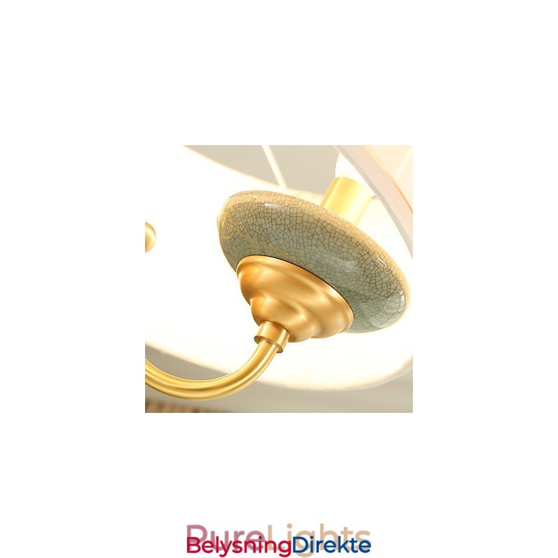 Dekorativ Lysekrone I Jade I Kobber