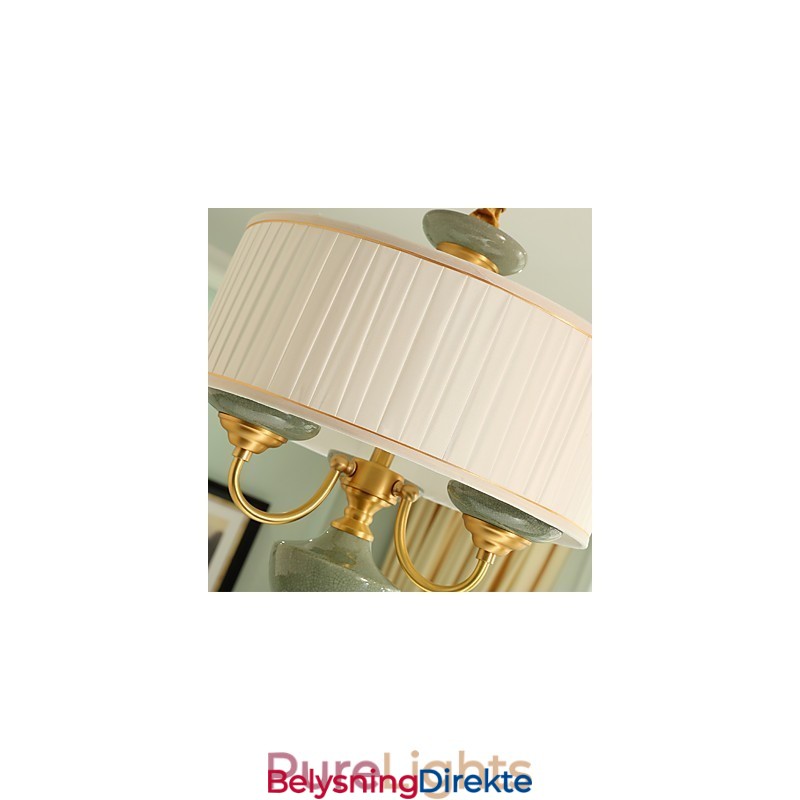 Dekorativ Lysekrone I Jade I Kobber