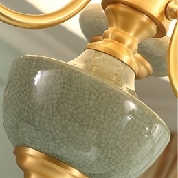 Dekorativ Lysekrone I Jade I Kobber