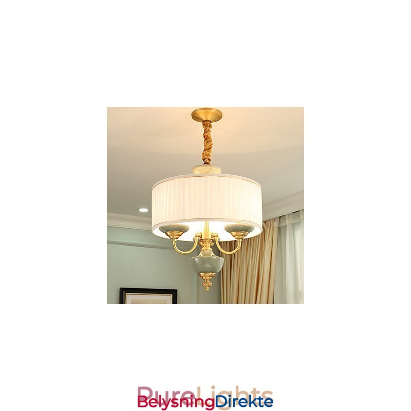 Dekorativ Lysekrone I Jade I Kobber