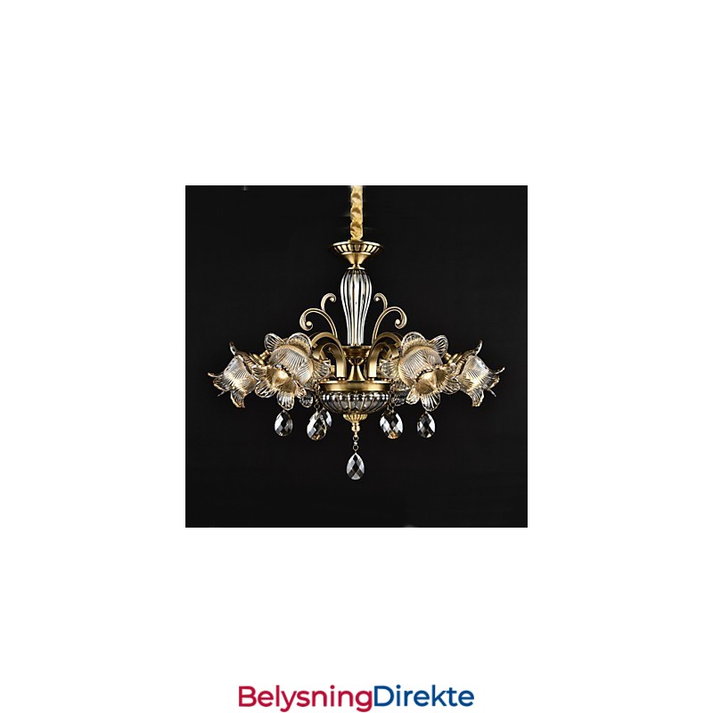 Rustikk Hyttemaling For Designere, Metall Innendørsbutikker, Lysekrone Med 2 Lyspærer